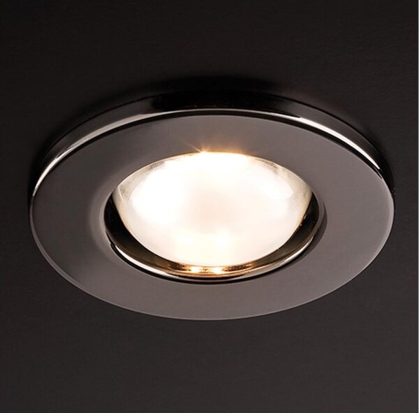 Redo 70217 - Plafoniera FR 1xE14/30W/230V nero cromato