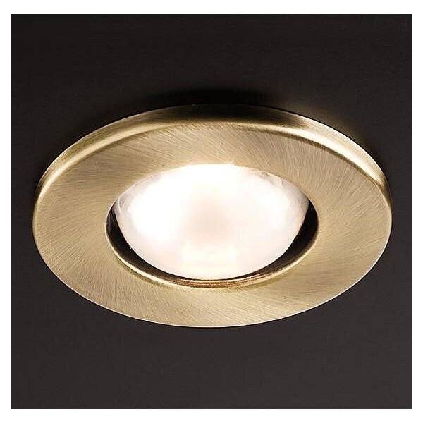 Redo 70218 - Faretto da incasso per controsoffitto FR 1xE14/30W/230V ottone