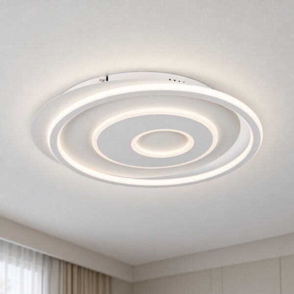 BRILAGI - Plafoniera a LED dimmerabile IRIS LED/83W/230V 46x50 cm bianco + telecomando