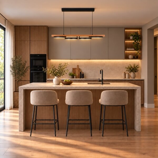 BRILAGI - Lampadario LED sospeso con cavo PLANK LED/35W/230V 4000K 30x100 cm legno