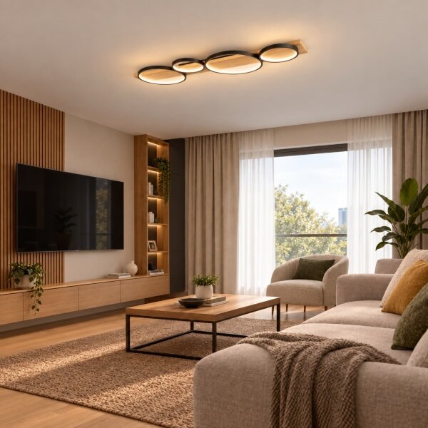 BRILAGI - Plafoniera PLANK LED/38W/230V 4000K 40x120 cm finitura legno