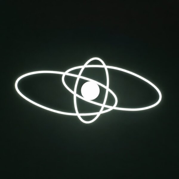 BRILAGI - Plafoniera LED dimmerabile APOLLO LED/58W/230V 43,2x101,2 cm nero + telecomando