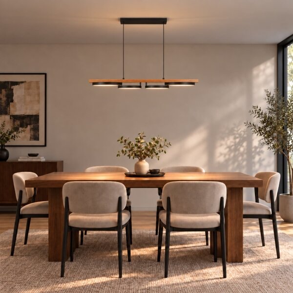 BRILAGI - Lampadario LED sospeso con cavo PLANK LED/35W/230V 4000K 30x100 cm legno