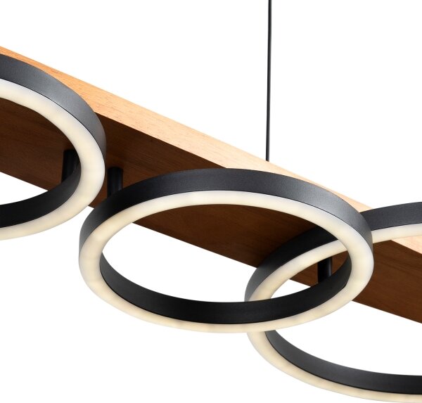 BRILAGI - Lampadario LED sospeso con cavo PLANK LED/35W/230V 4000K 30x100 cm legno