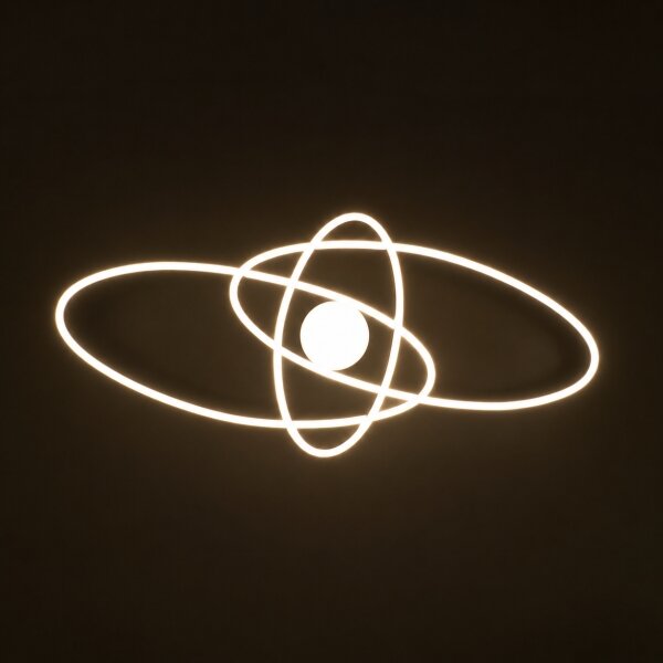 BRILAGI - Plafoniera LED dimmerabile APOLLO LED/58W/230V 43,2x101,2 cm nero + telecomando