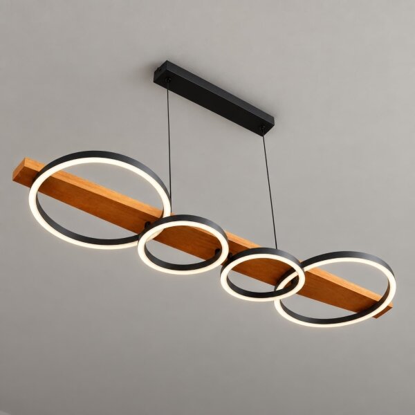 BRILAGI - Lampadario LED sospeso con cavo PLANK LED/35W/230V 4000K 30x100 cm legno