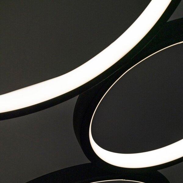 BRILAGI - Lampada da terra LED ECHO LED/36W/230V 4000K 110 cm nera