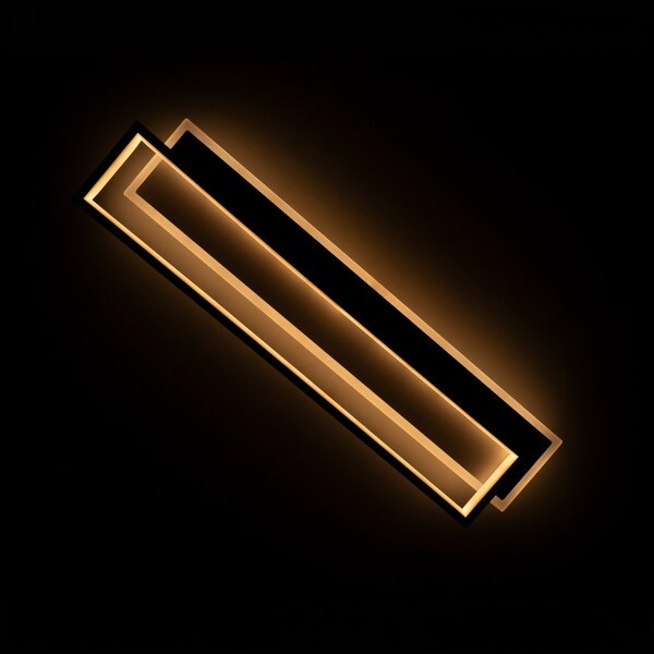 BRILAGI - Plafoniera LED dimmerabile OUTLINE LED/66W/230V 15x60 cm bianco/nero + telecomando
