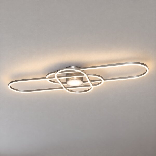 BRILAGI - Lampada da soffitto LED dimmerabile APOLLO LED/58W/230V 43,2x101,2 cm cromo + telecomando