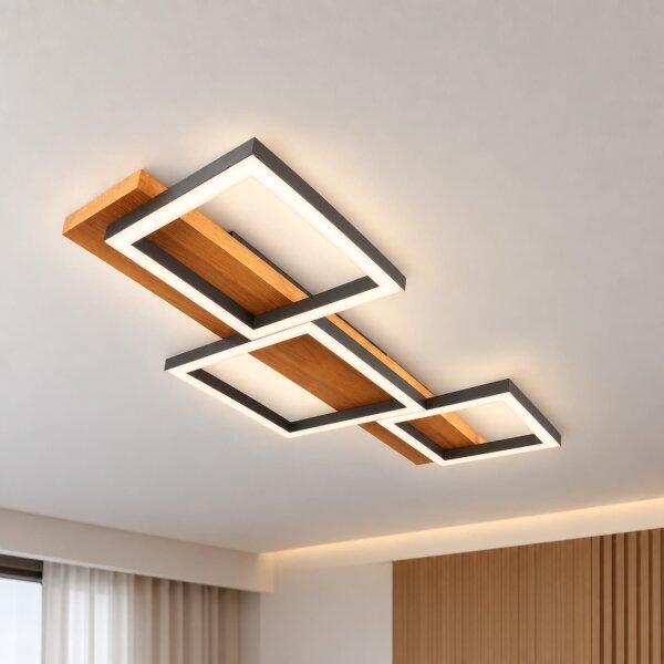 BRILAGI - Plafoniera LED PLANK 30W/230V 4000K 34,5x65 cm, legno