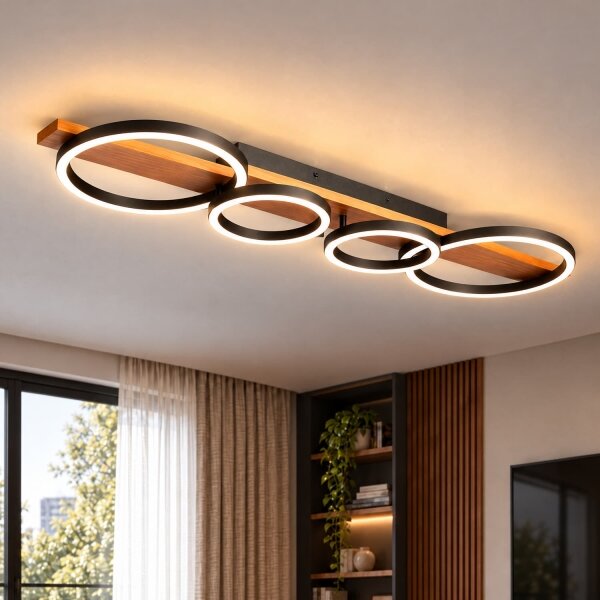 BRILAGI - Plafoniera PLANK LED/35W/230V 4000K 30x100 cm legno
