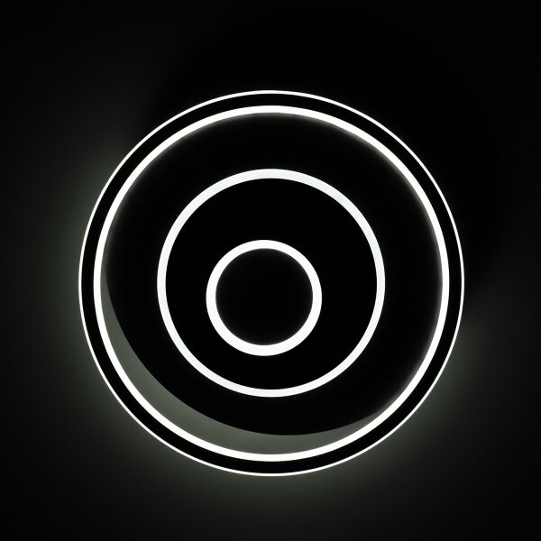 BRILAGI - Plafoniera LED dimmerabile IRIS LED/83W/230V 46x50 cm nera + telecomando