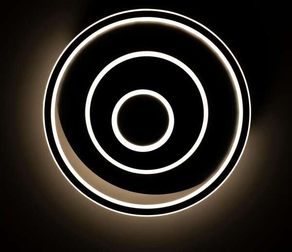 BRILAGI - Plafoniera LED dimmerabile IRIS LED/83W/230V 46x50 cm nera + telecomando