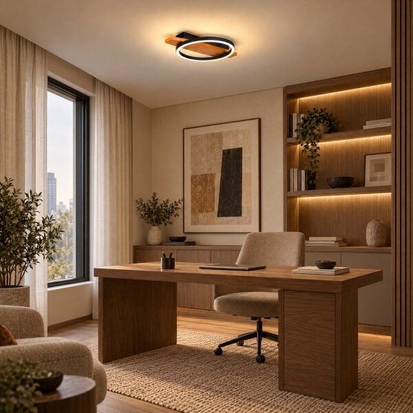 BRILAGI - Plafoniera LED PLANK 16W 230V 4000K 30x40 cm, finitura in legno