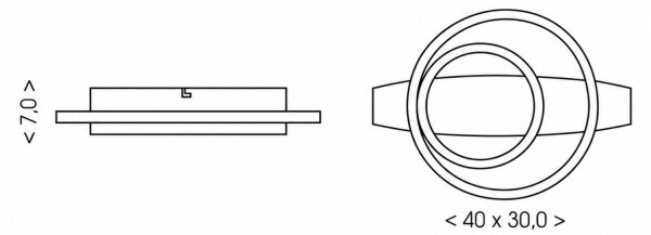 BRILAGI - Plafoniera LED PLANK LED/28W/230V 4000K 30x40 cm legno