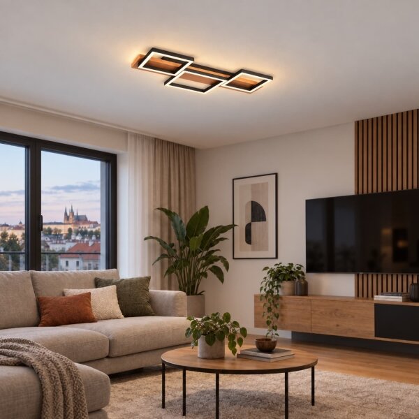 BRILAGI - Plafoniera LED PLANK 30W/230V 4000K 34,5x65 cm, legno