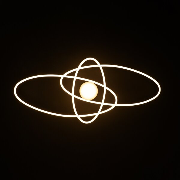 BRILAGI - Plafoniera LED dimmerabile APOLLO LED/58W/230V 43,2x101,2 cm cromo + telecomando