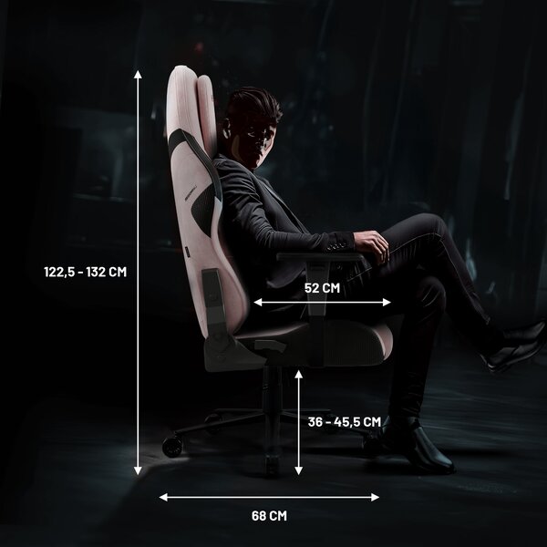 Sedia gaming Normal Size, nero-rosa: Diablo X-One Prime Akira Pink
