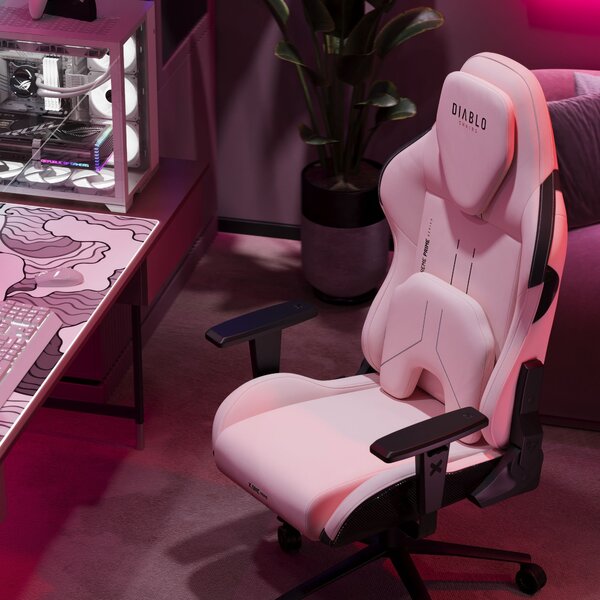 Sedia gaming Normal Size, nero-rosa: Diablo X-One Prime Akira Pink