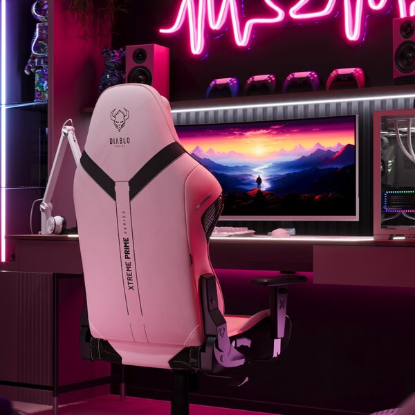 Sedia gaming Normal Size, nero-rosa: Diablo X-One Prime Akira Pink