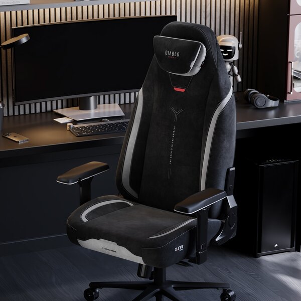 Sedia gaming nera Normal Size: Diablo X-Eye Prime Burned Black