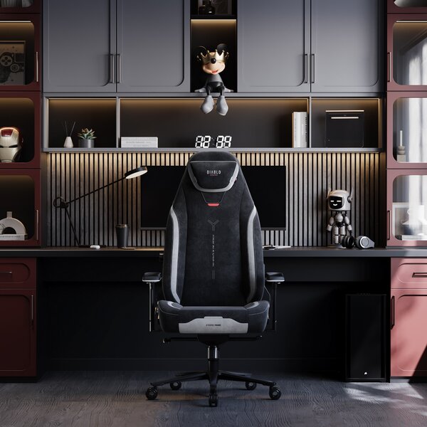 Sedia gaming nera Normal Size: Diablo X-Eye Prime Burned Black
