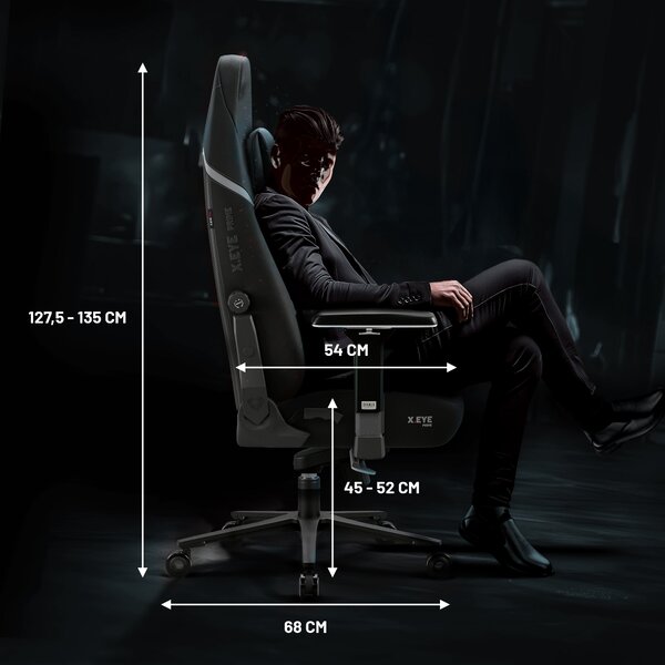 Sedia gaming nera Normal Size: Diablo X-Eye Prime Burned Black
