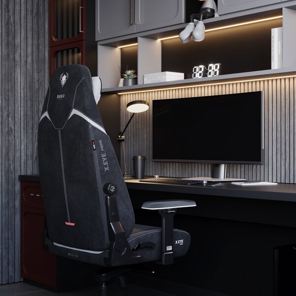 Sedia gaming nera Normal Size: Diablo X-Eye Prime Burned Black