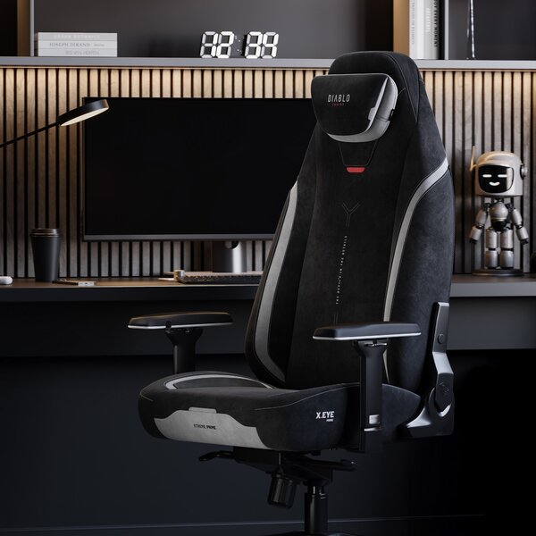 Sedia gaming nera Normal Size: Diablo X-Eye Prime Burned Black