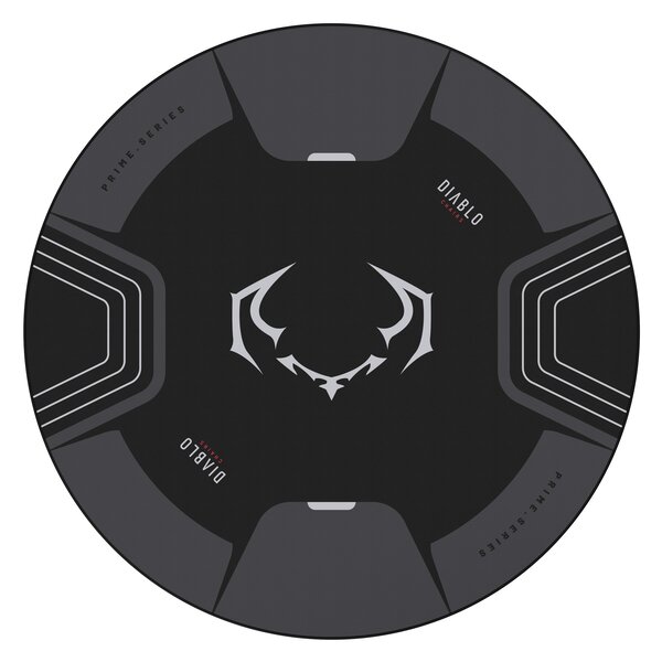 Tappetino salvapavimento antiscivolo per sedia gaming, nero-grigio