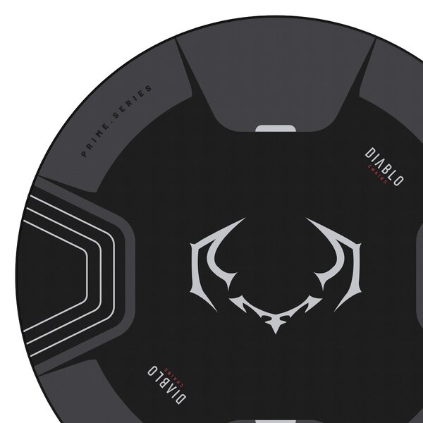 Tappetino salvapavimento antiscivolo per sedia gaming, nero-grigio