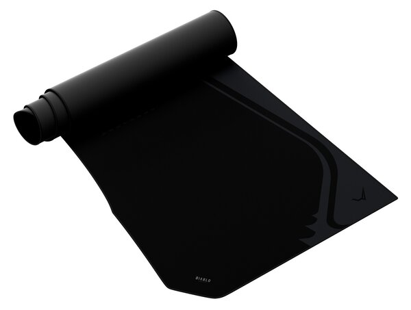 Grande tappetino gaming da scrivania, nero, 120x52 cm: Diablo X-Forge Burned Black