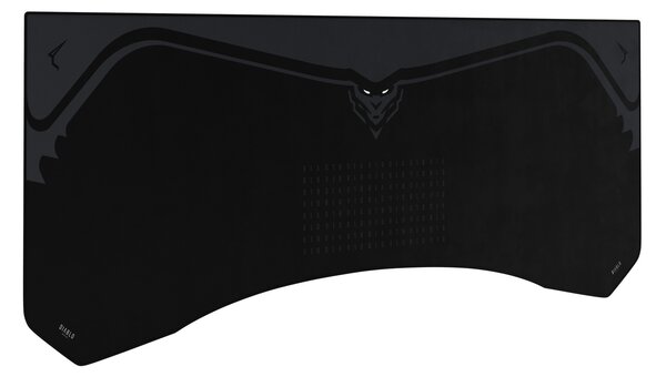 Grande tappetino gaming da scrivania, nero, 140x52 cm: Diablo X-Forge Burned Black