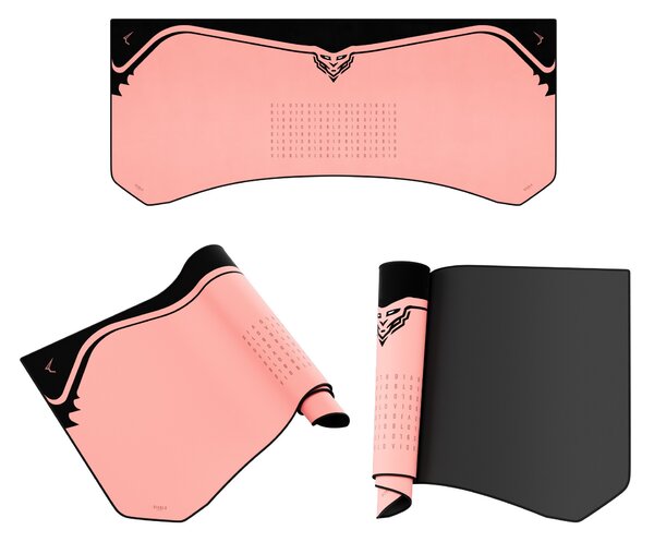Grande tappetino gaming da scrivania, rosa, 120x52 cm: Diablo X-Forge Akira Pink