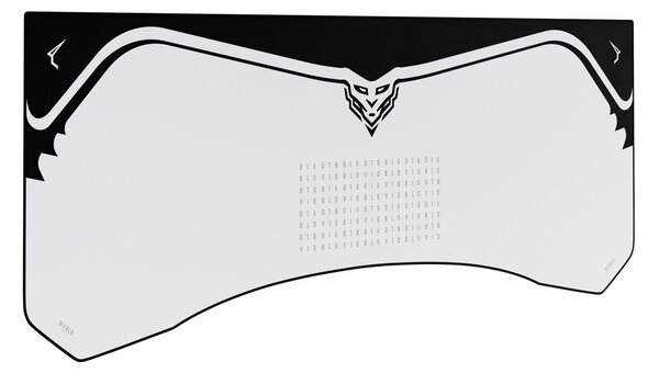 Grande tappetino gaming da scrivania, grigio, 140x52 cm: Diablo X-Forge Nightwolf Moon