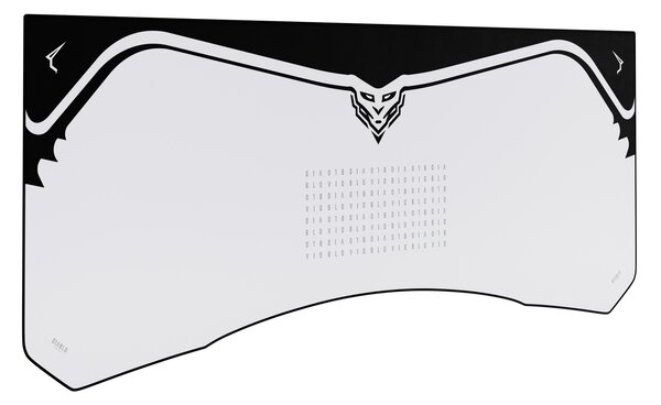 Grande tappetino gaming da scrivania, grigio, 160x60 cm: Diablo X-Forge Nightwolf Moon