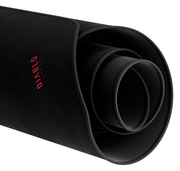 Grande tappetino gaming da scrivania, nero e rosso, 120x52 cm: Diablo X-Forge Black Bloody Mary