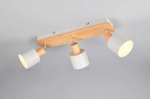 Faretti in colore bianco-naturale ø 9 cm Shanti - Trio