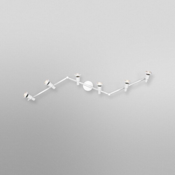 OSRAM Faretto da soffitto OSRAM, bianco, a 6 luci, metallo, GU10-LED 927 dimmerabile, dimmerabile, Bianco / Opale, Metallo