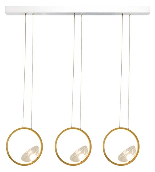 Zambelis Lampada a sospensione 23029, dimmerabile, Ottone / Oro, Soggiorno / Sala da pranzo, Alluminio, Moderno, Lampada a sospensione