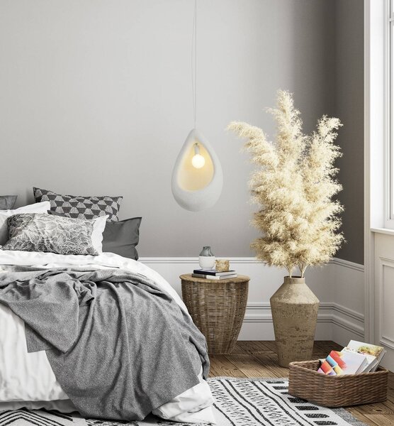 Zambelis Lampada a sospensione 23163, dimmerabile, Bianco / Opale, Soggiorno / Sala da pranzo, Plastica, Lampada a sospensione