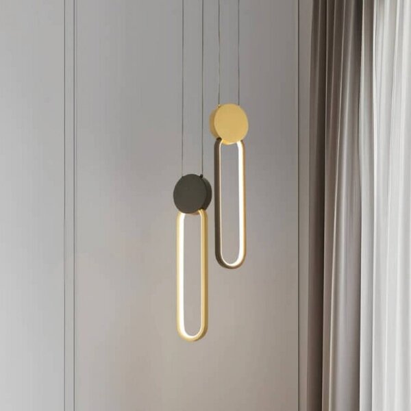 Zambelis Lampada a sospensione 23101, dimmerabile, Ottone / Oro, Soggiorno / Sala da pranzo, Alluminio, Moderno, Lampada a sospensione