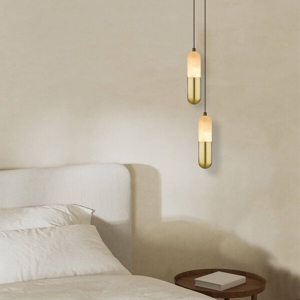 Zambelis Lampada a sospensione 2545, dimmerabile, Ottone / Oro, Soggiorno / Sala da pranzo, Metallo, Lampada a sospensione