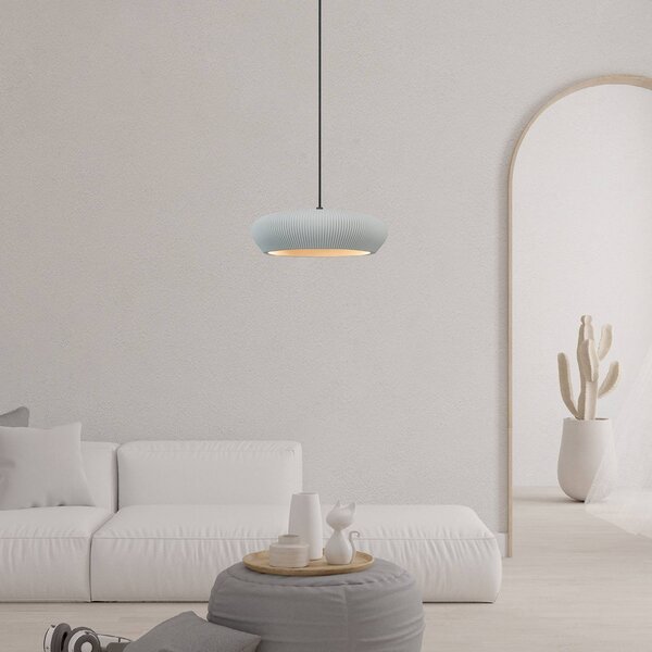 Zambelis Lampada a sospensione 2592, dimmerabile, Alluminio / Grigio / Zincato, Soggiorno / Sala da pranzo, Gesso / Argilla, Lampada a sospensione