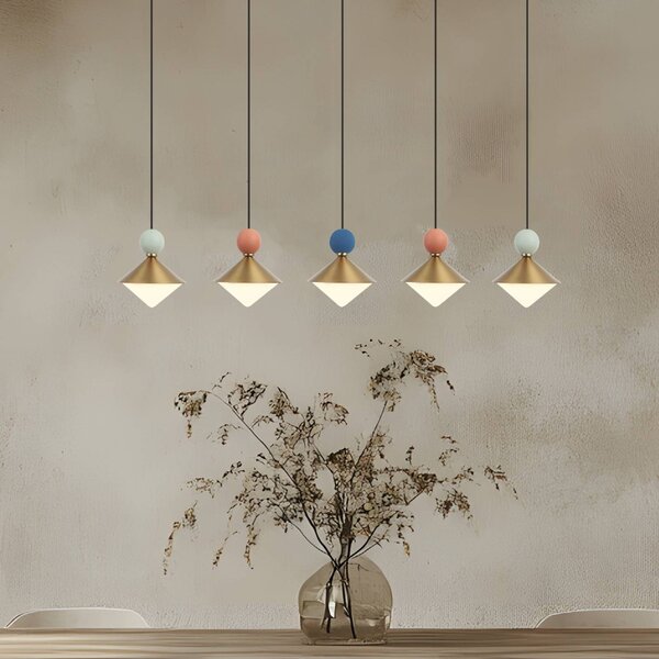 Zambelis Lampada a sospensione 25103, dimmerabile, Ottone / Oro, Soggiorno / Sala da pranzo, Metallo, Lampada a sospensione