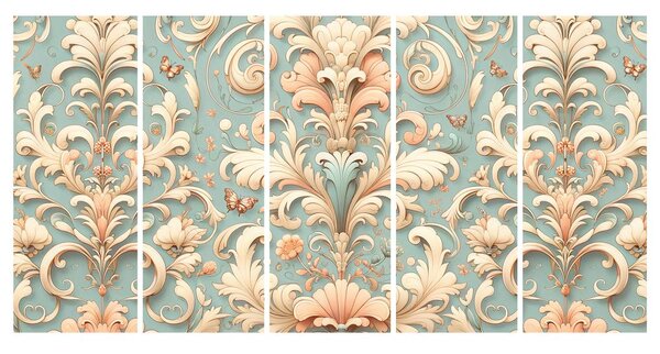 Quadri 5 pezzi – Ornamenti vintage