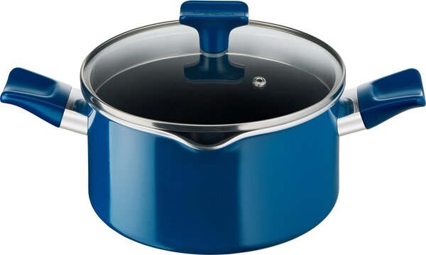 Tefal Batteria Pentole Induzione 5 Pezzi Antiaderenti con Taglieri, Coltelli e Ricettario in Alluminio colore Blu e Menta - Chefclub