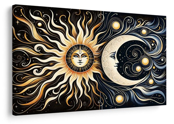 Quadro su tela – Sole e luna