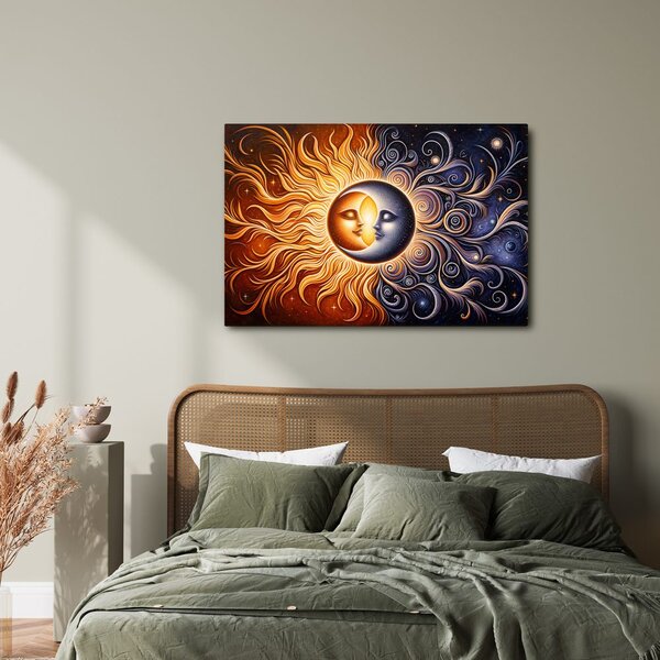 Quadro su tela – Armonia di sole e luna