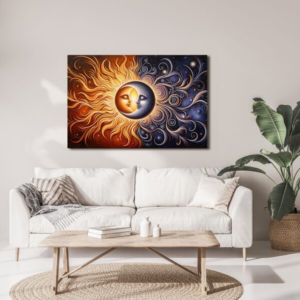 Quadro su tela – Armonia di sole e luna